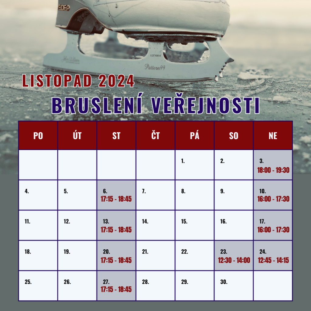 listopad - veřejné bruslení